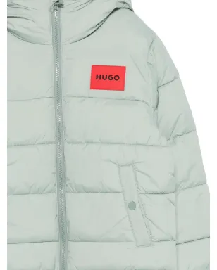 HUGO KIDS フード付きロゴパッチジャケット - サムネイル3