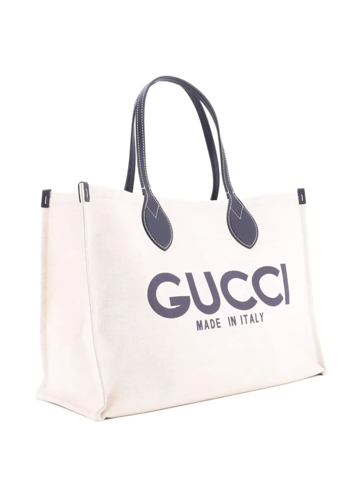 Gucci ビンテージ ロゴ ショッパー プリント キャンバス ミディアム トートバッグ - ニュートラル - 画像5