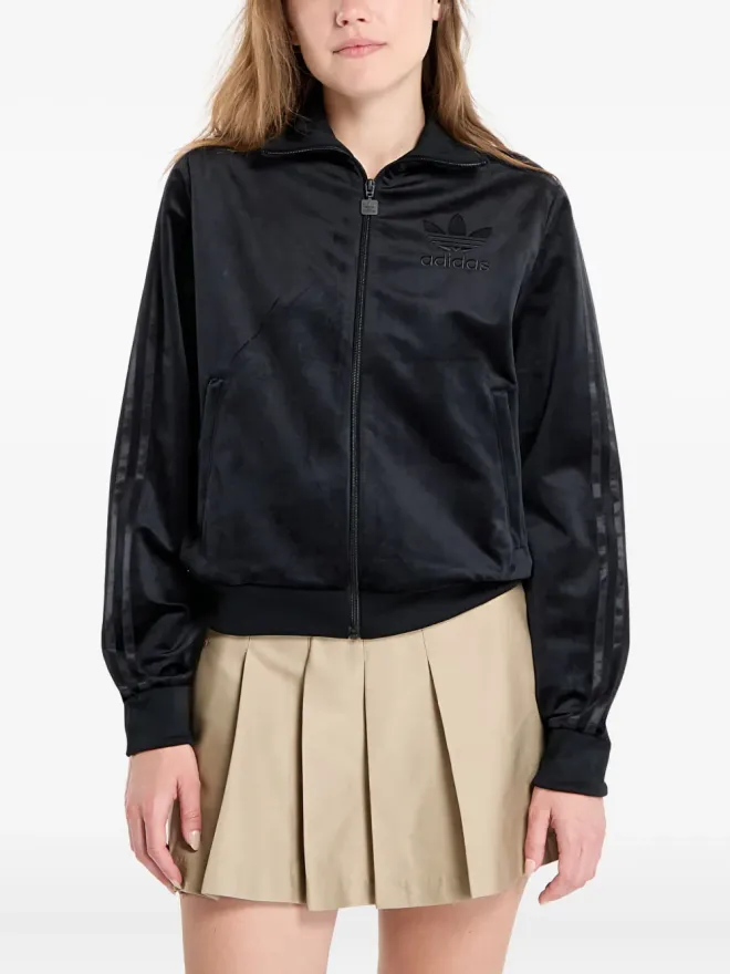 adidas adidas ベルベットジップアップ トラックジャケット - ブラックの商品画像