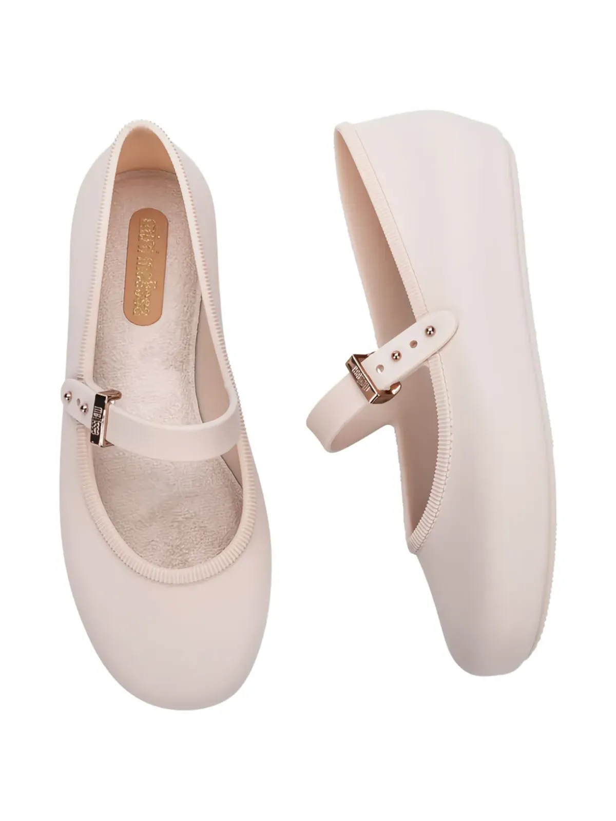 Mini Melissa バックルストラップ バレエシューズ - 画像4