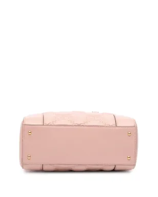 Gucci ビンテージ ミニGG マテラセ レザー トップハンドルバッグ（サッチェル） - ピンク - サムネイル4
