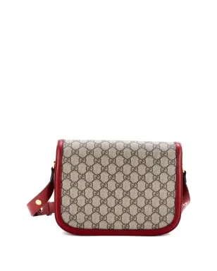 Gucci ビンテージ Horsebit 1955 ショルダーバッグ GG コーテッドキャンバス×レザー 小型クロスボディバッグ - ニュートラルカラー - サムネイル2