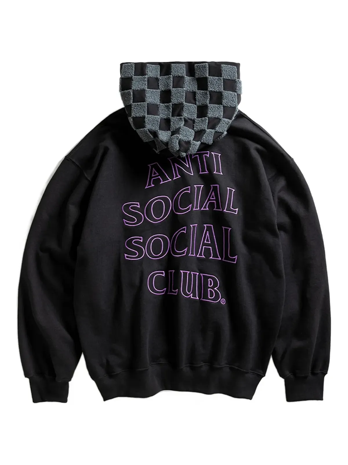 Anti Social Social Club チェニールチェック柄フーディ - 画像2