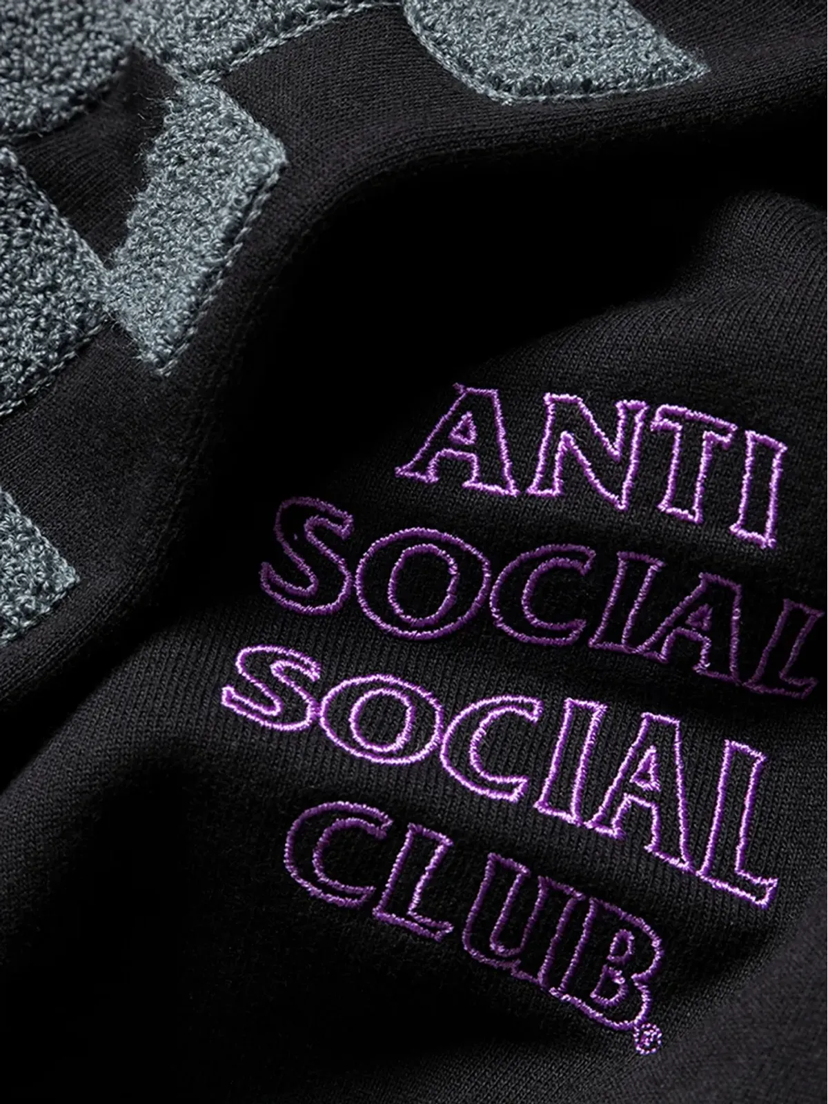 Anti Social Social Club チェニールチェック柄フーディ - 画像3