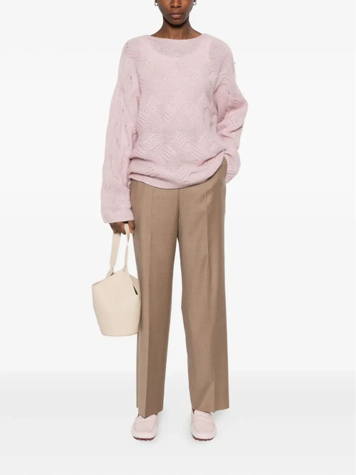 Agnona ボタンポケット付き テーラードパンツ - 画像2