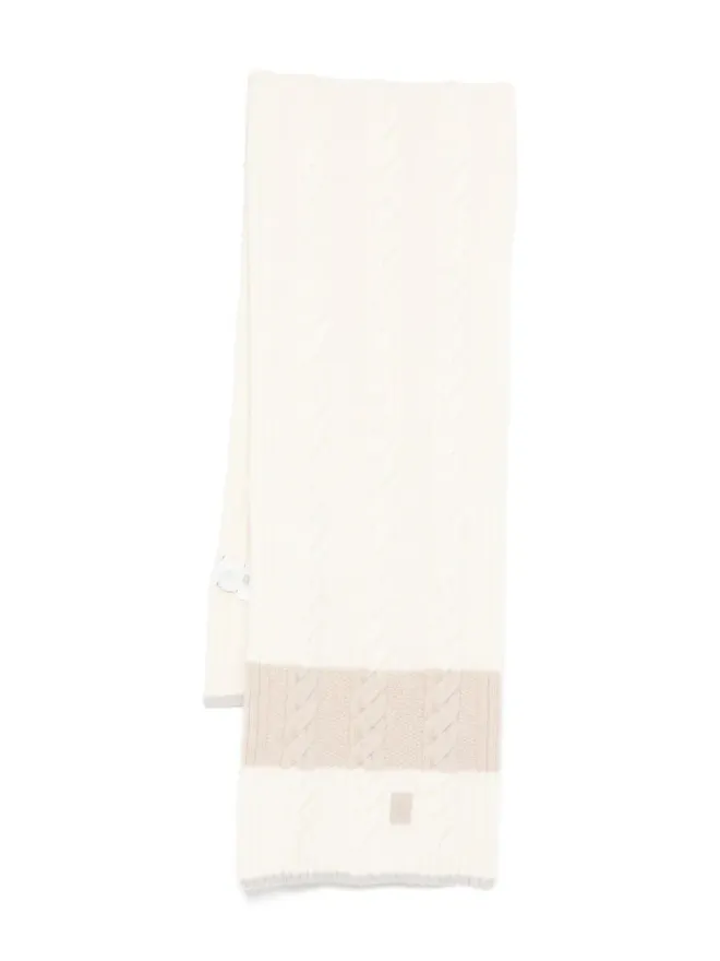 Eleventy Kids Eleventy Kids ロゴ ケーブルニット スカーフの商品画像