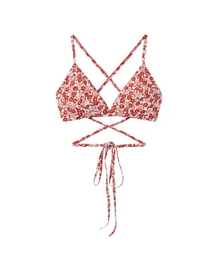 ISABEL MARANT Solange 花柄プリント ビキニトップ - レッド - サムネイル1