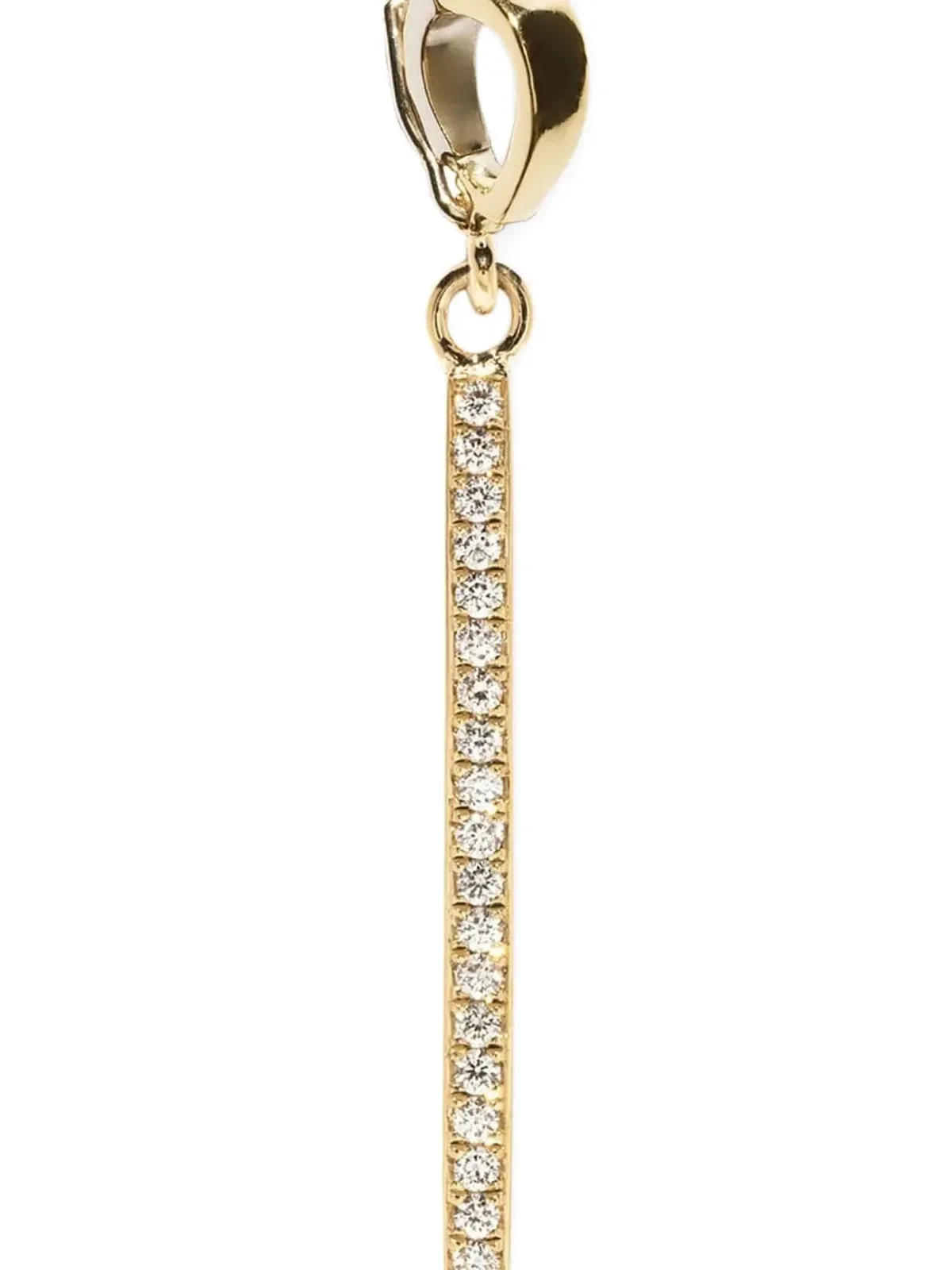 Azlee 18K yellow gold Beam diamond pendant - 画像2
