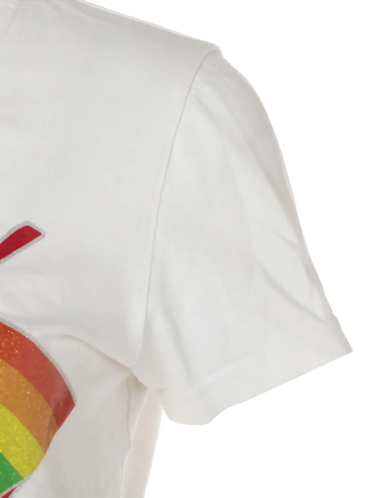 Christian Dior ビンテージ 2002 虹色プリント Tシャツ ホワイト - 画像3