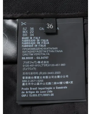 Prada ビンテージ 2024年 ウール マキシスカート - ブラック - サムネイル3