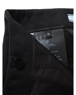 Prada ビンテージ 2024年 ウール マキシスカート - ブラック - サムネイル4