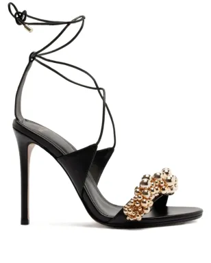 Alexandre Birman Gia beaded-detail sandals - Black - サムネイル1