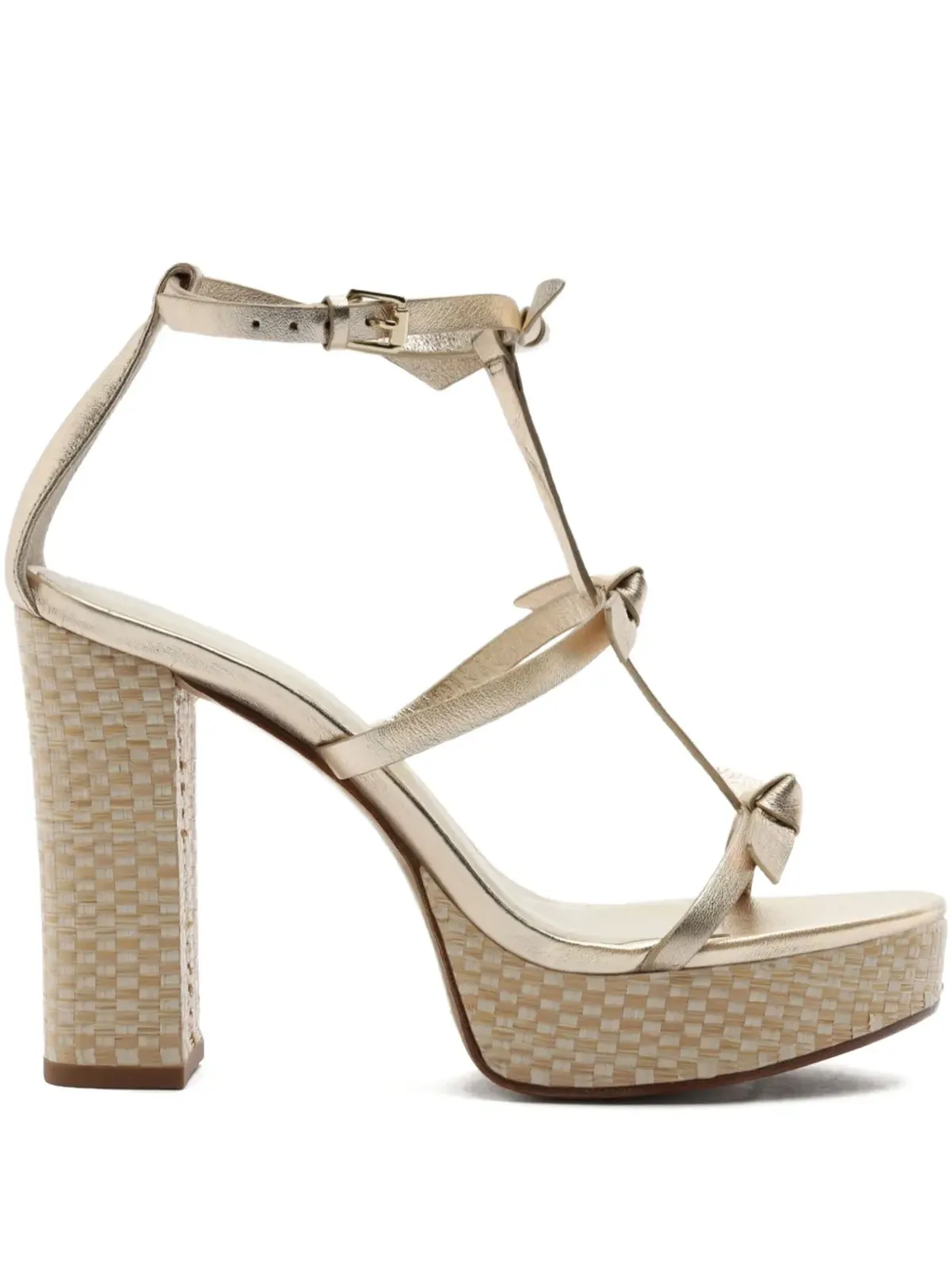 Alexandre Birman スリム ロリタ ラフィアディテール サンダル - 画像1