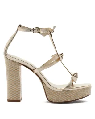 Alexandre Birman スリム ロリタ ラフィアディテール サンダル - サムネイル1