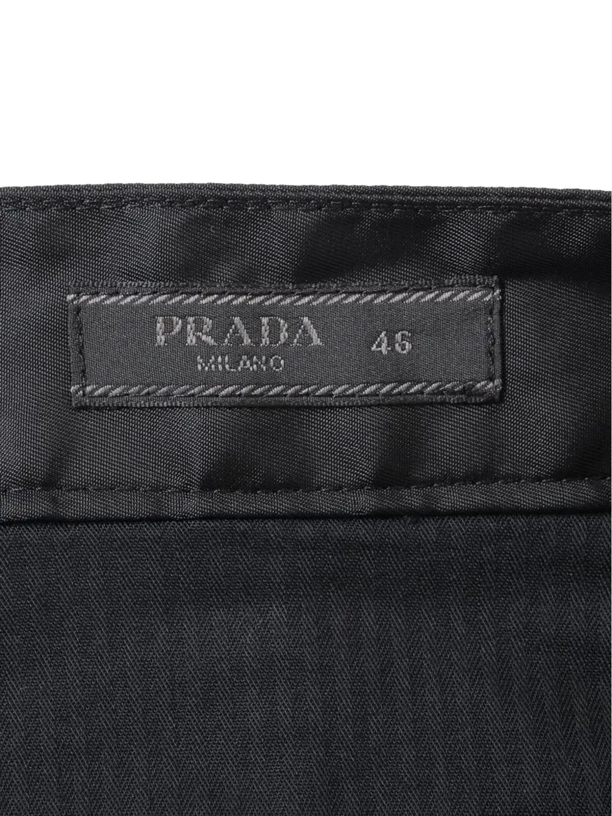 Prada Pre-Owned ロゴディテール トラウザーズ - 画像4