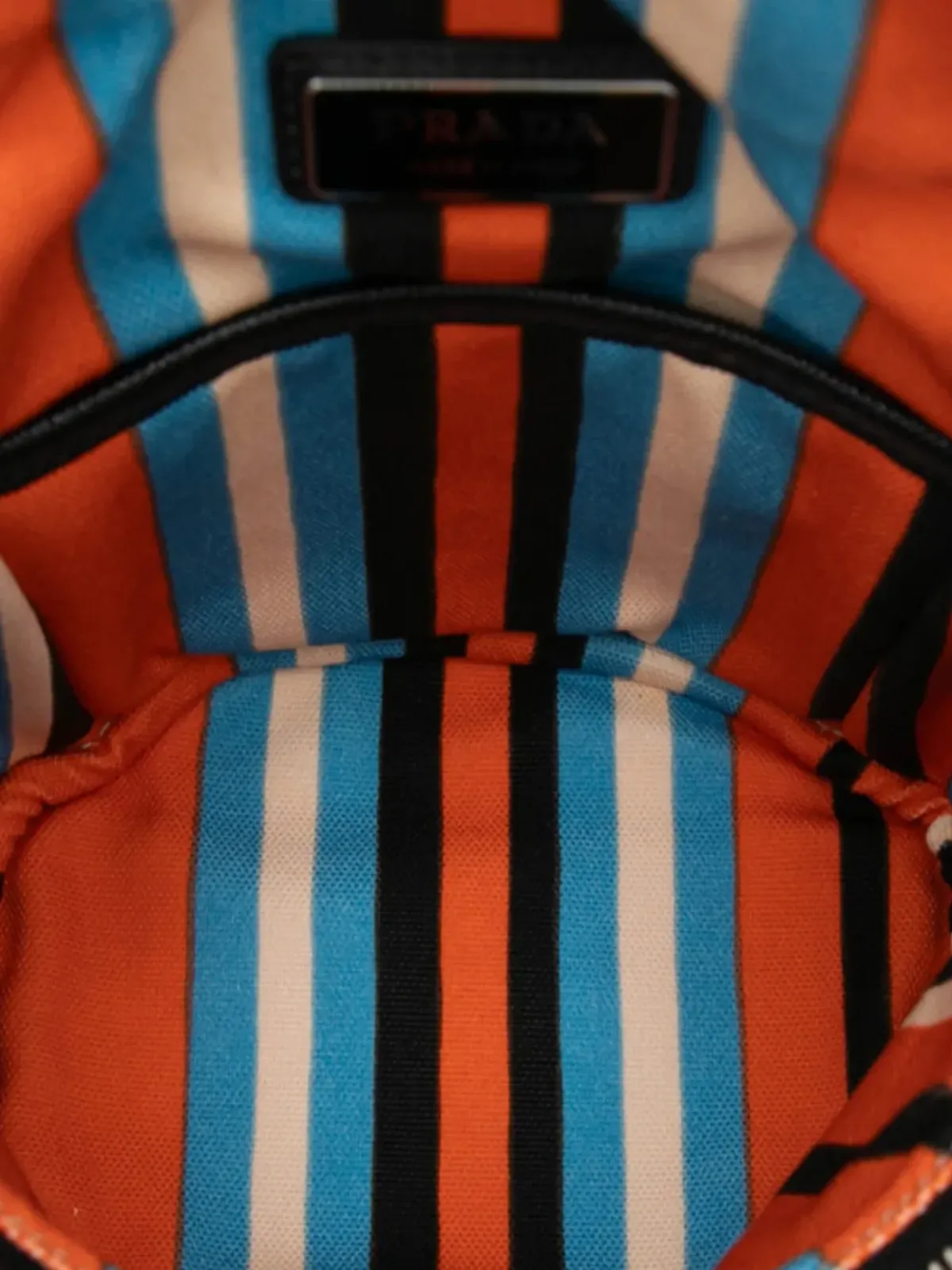 Prada Pre-Owned 2013-2023 キャンバス Canapa Baiadera クロスボディバッグ - オレンジ - 画像5