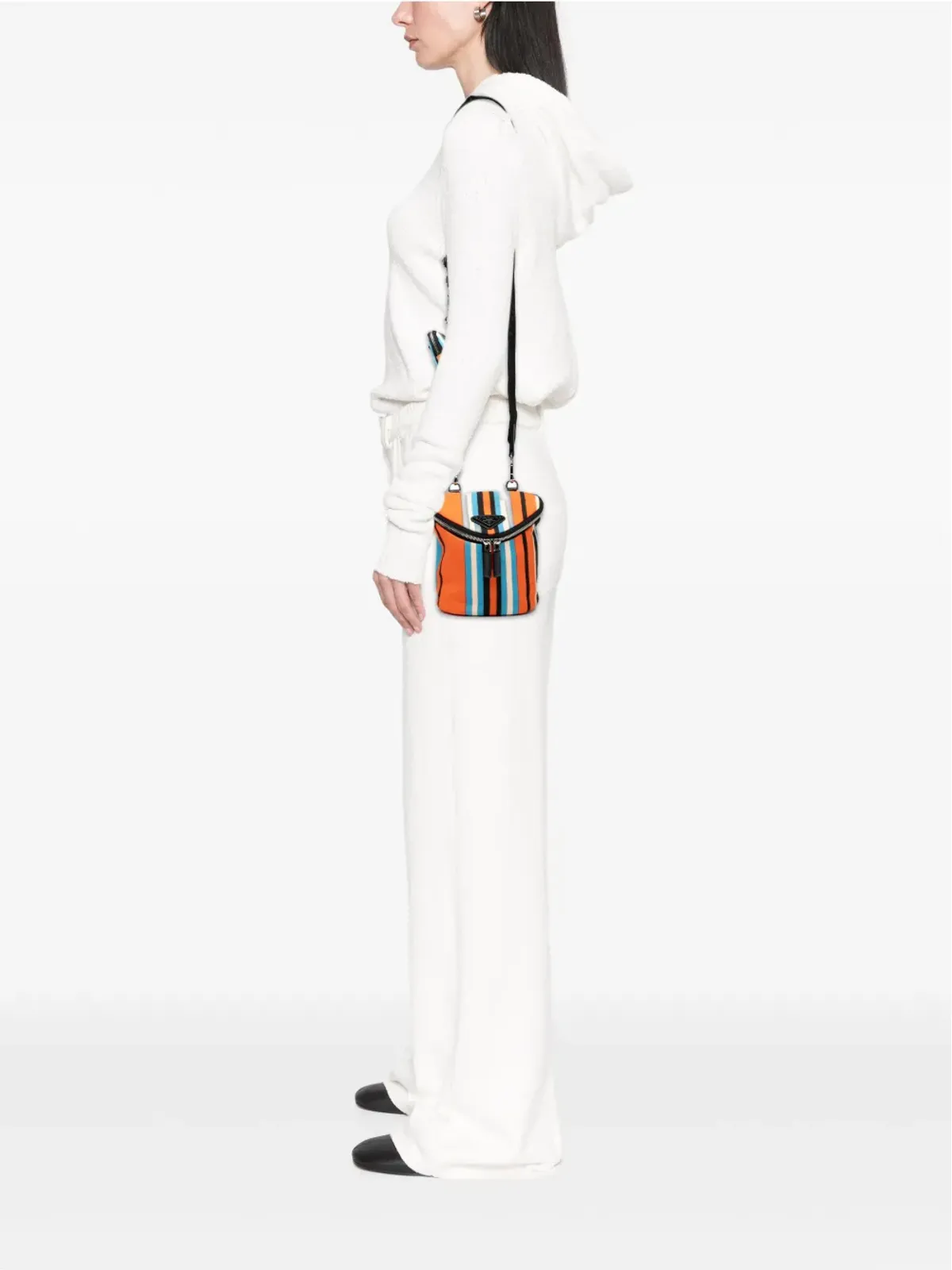 Prada Pre-Owned 2013-2023 キャンバス Canapa Baiadera クロスボディバッグ - オレンジ - 画像2