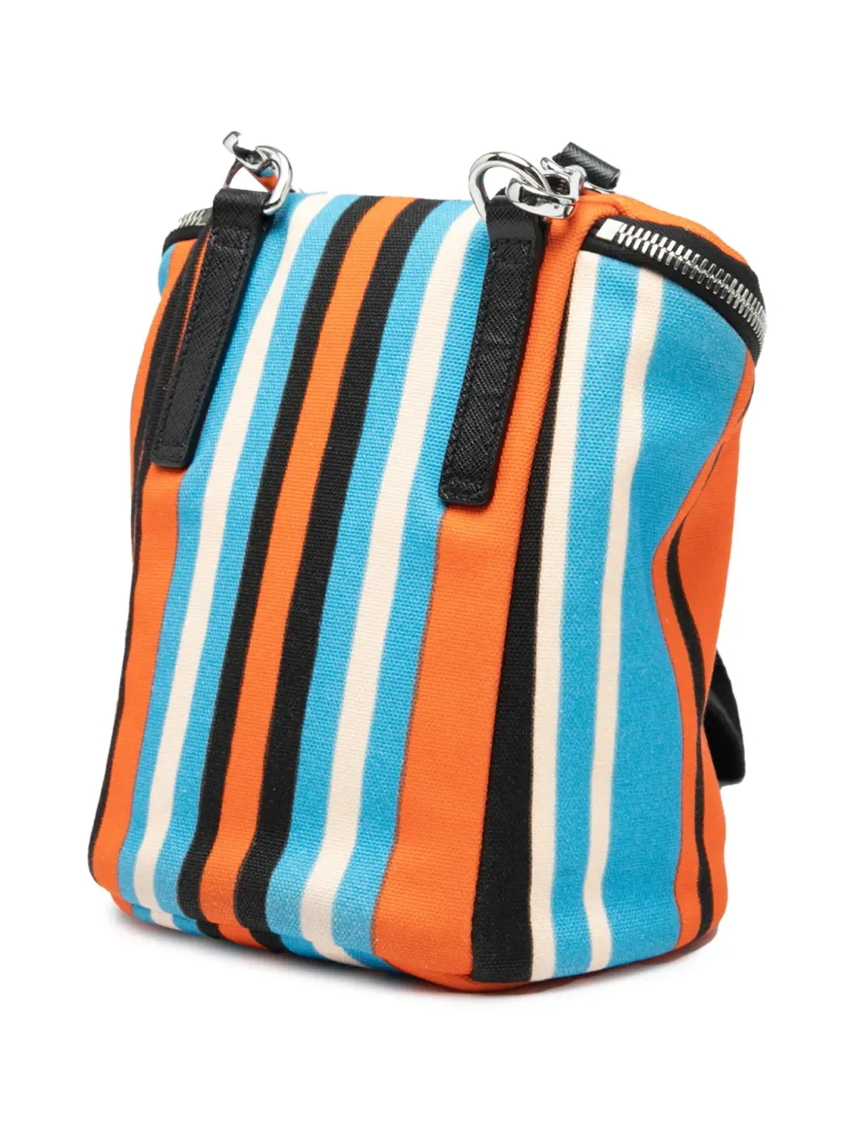 Prada Pre-Owned 2013-2023 キャンバス Canapa Baiadera クロスボディバッグ - オレンジ - 画像3