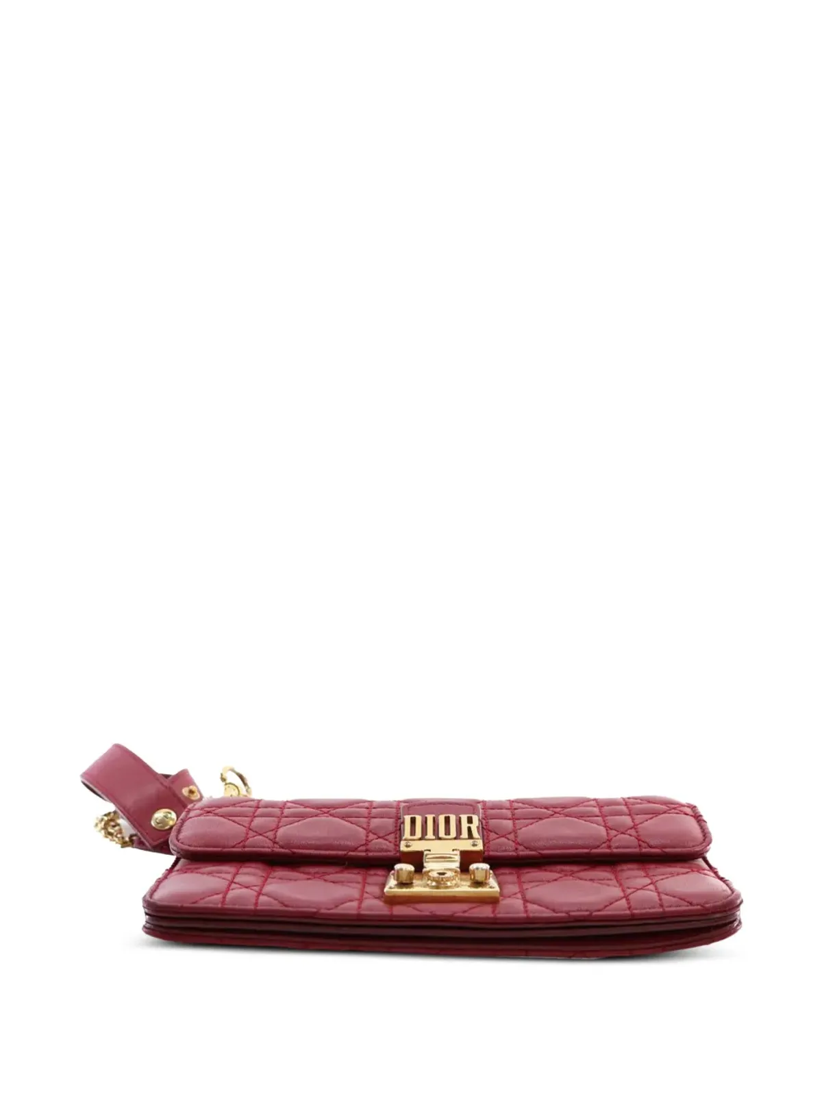 Christian Dior ビンテージ 2017 ラムスキン キャンニージュ DiorAddict ウィストレット クラッチバッグ - レッド - 画像4