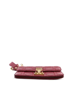 Christian Dior ビンテージ 2017 ラムスキン キャンニージュ DiorAddict ウィストレット クラッチバッグ - レッド - サムネイル4