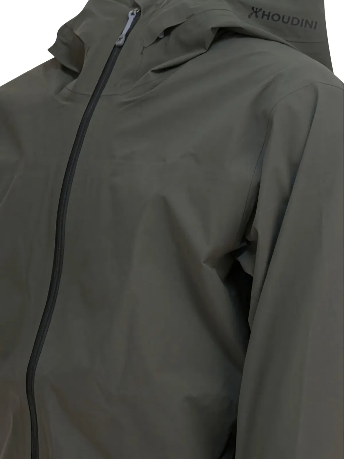 Houdini Sportswear フード付きジップ開閉レインコート - 画像4