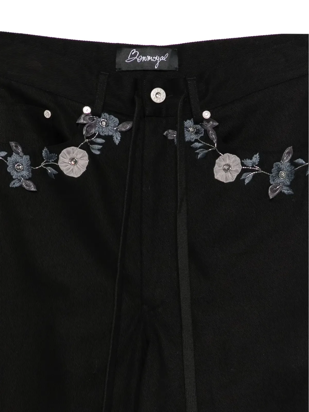 Benjamin Benmoyal 花柄刺繍パンツ - 画像3