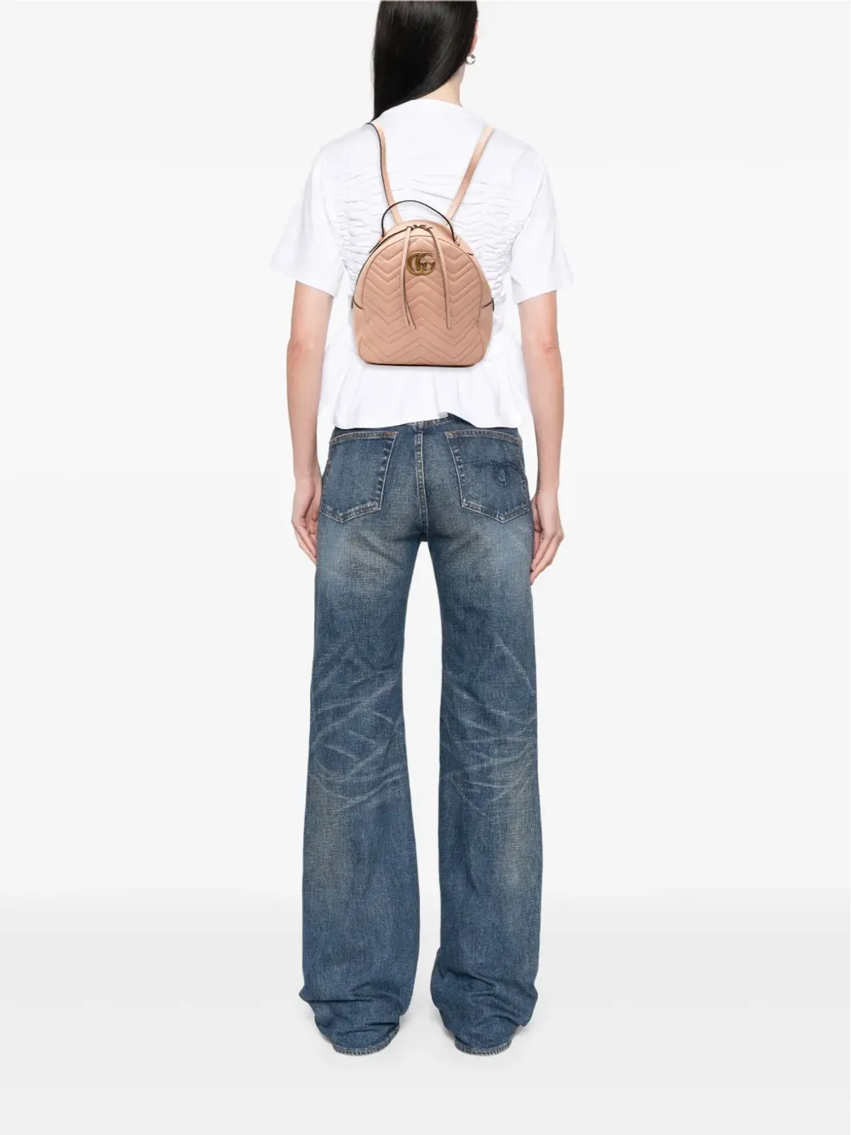 Gucci ビンテージ 2016-2025 GG Marmont Matelasse Leather バックパック - 画像2