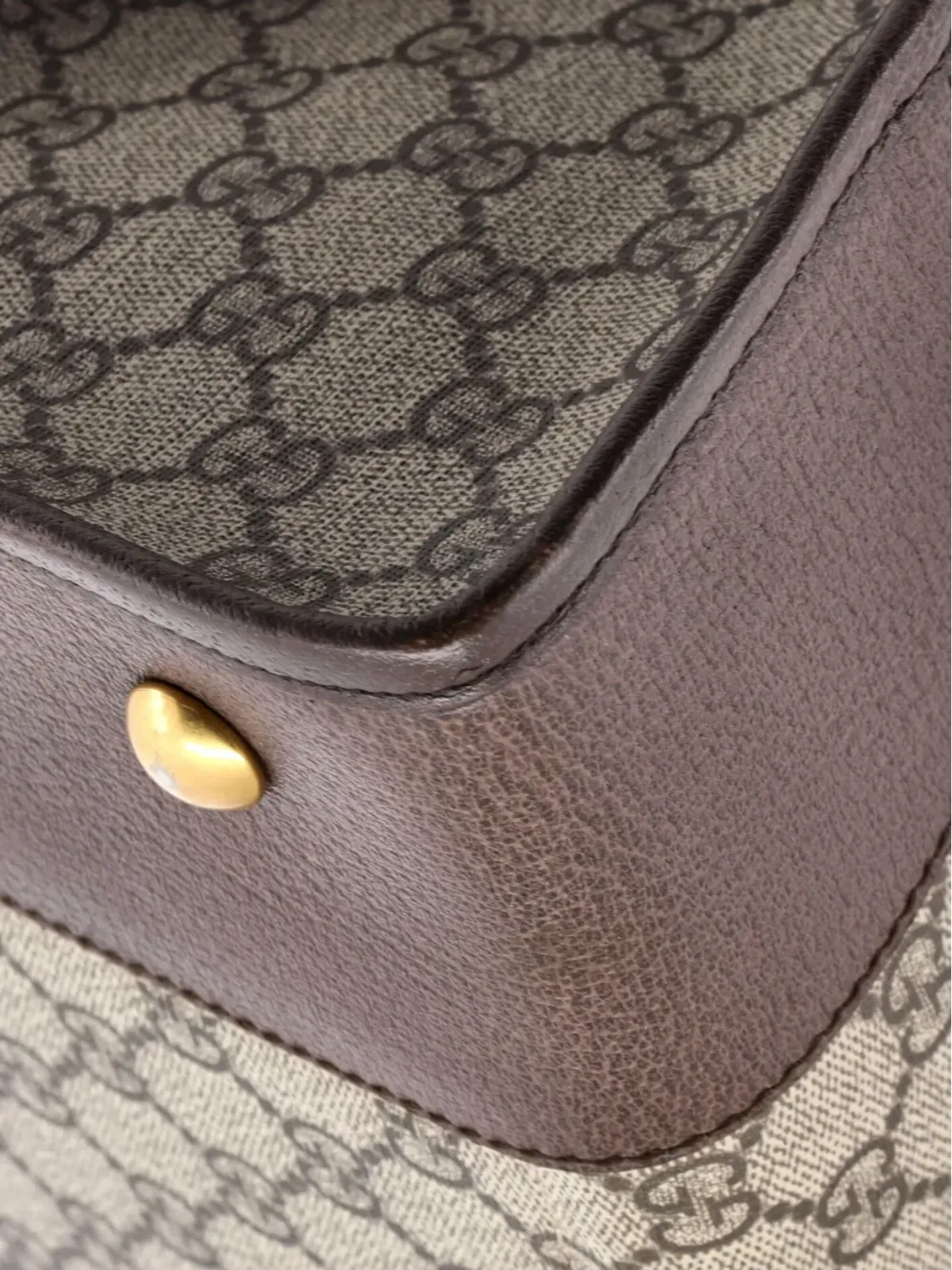 Gucci ビンテージ Ophidia カットアウトハンドル GG コーテッドキャンバス 大型トートバッグ - ニュートラル - 画像2