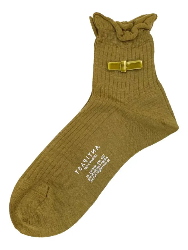 Antipast Antipast リボンディテールのフリルソックスの商品画像