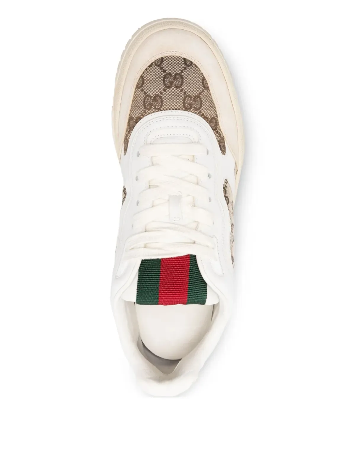 Gucci ビンテージ パネルデザインスニーカー - 白 - 画像4