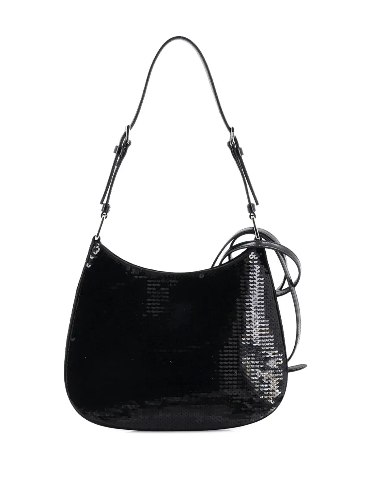Prada ビンテージ Cleo スパンコール ミニショルダーバッグ - ブラック - 画像2