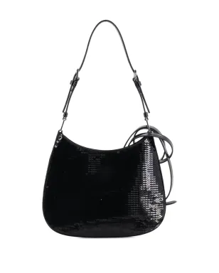 Prada ビンテージ Cleo スパンコール ミニショルダーバッグ - ブラック - サムネイル2