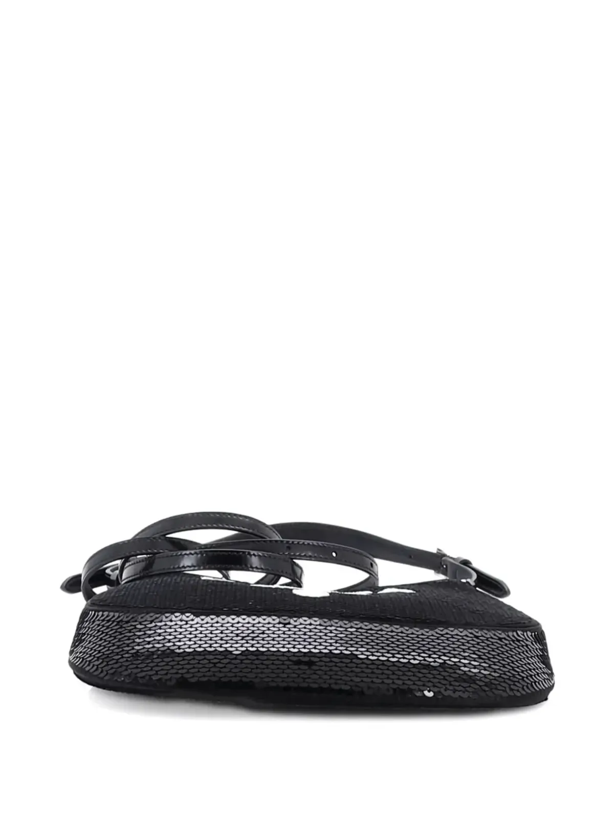Prada ビンテージ Cleo スパンコール ミニショルダーバッグ - ブラック - 画像4