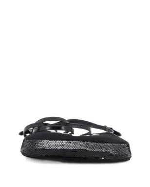 Prada ビンテージ Cleo スパンコール ミニショルダーバッグ - ブラック - サムネイル4