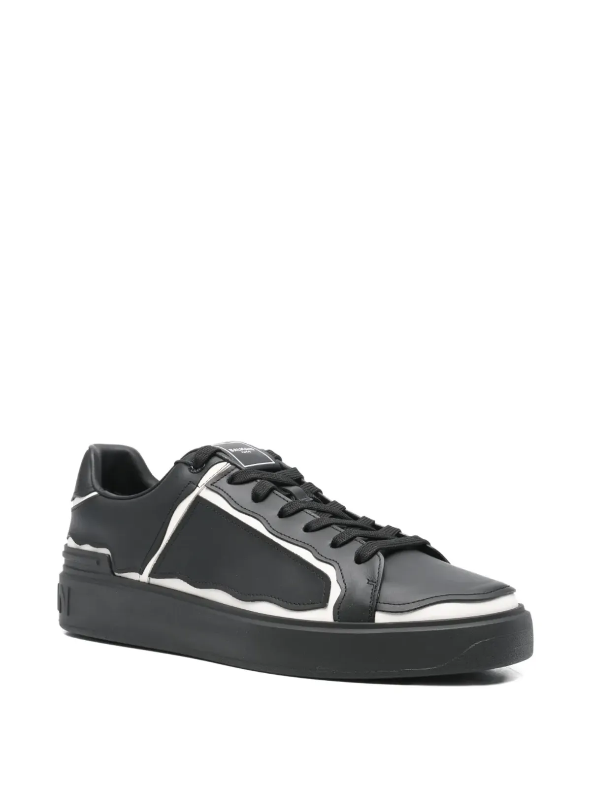 Balmain Pre-Owned モノグラムエンボス B-Court スニーカー - 画像2