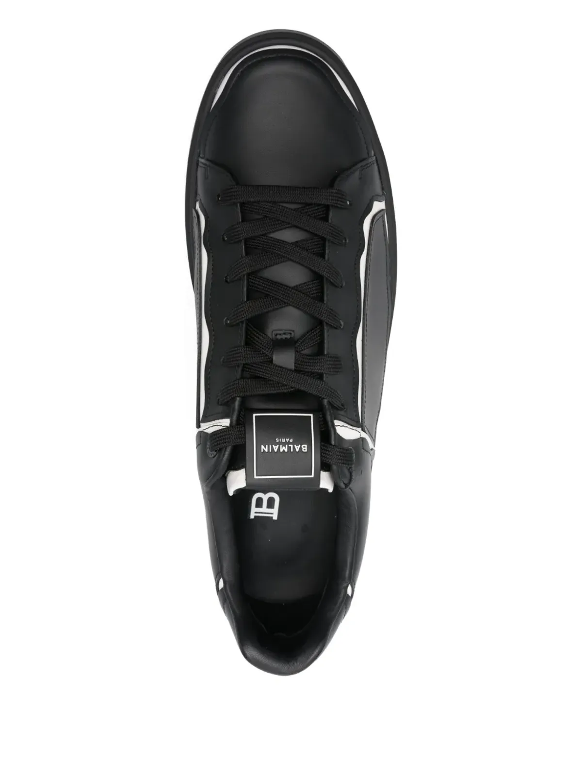 Balmain Pre-Owned モノグラムエンボス B-Court スニーカー - 画像4