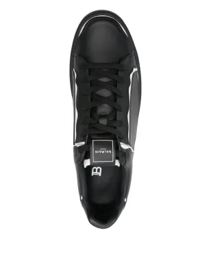 Balmain Pre-Owned モノグラムエンボス B-Court スニーカー - サムネイル4