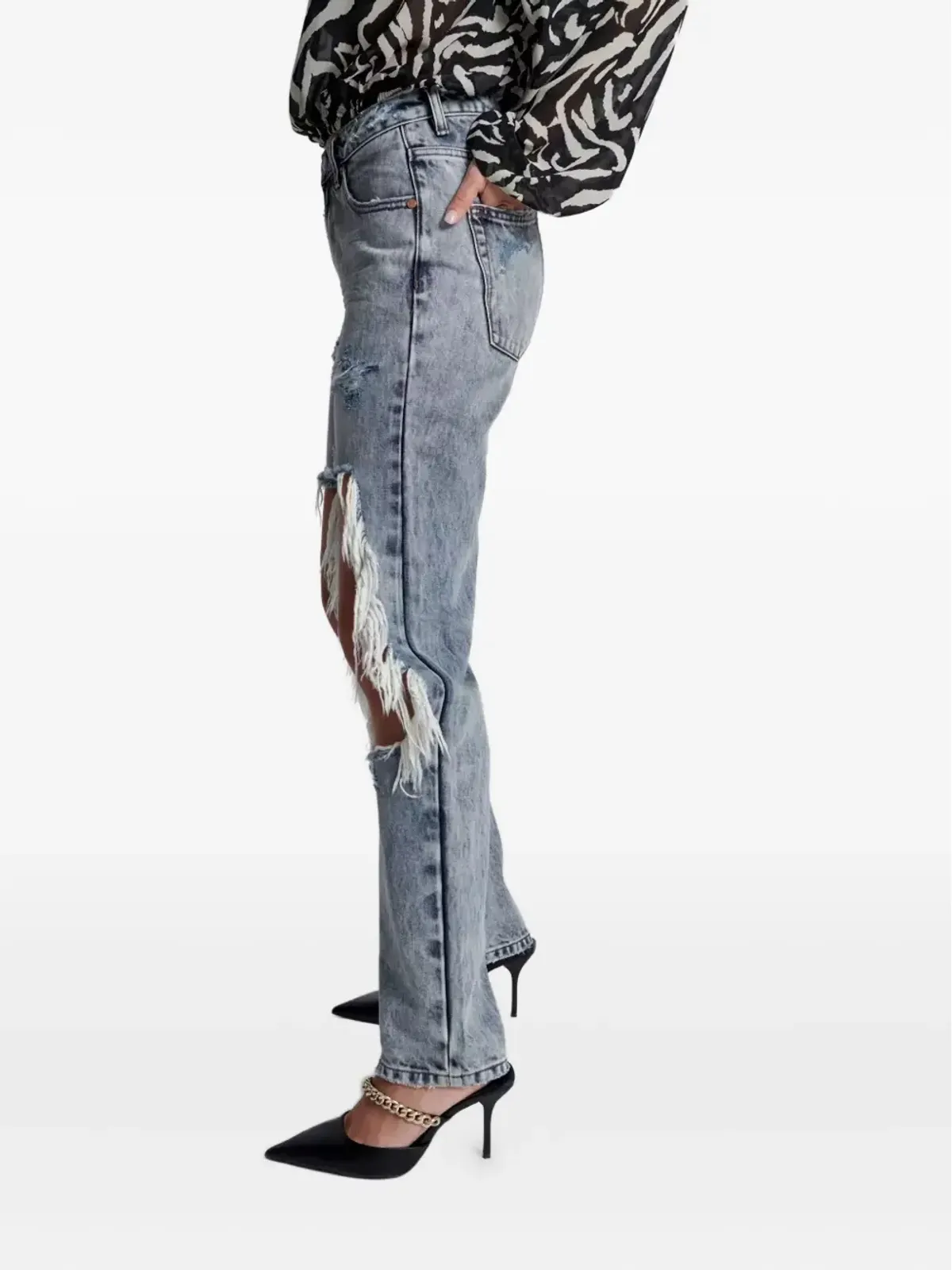 One Teaspoon Awesome Baggies ジーンズ - 画像3