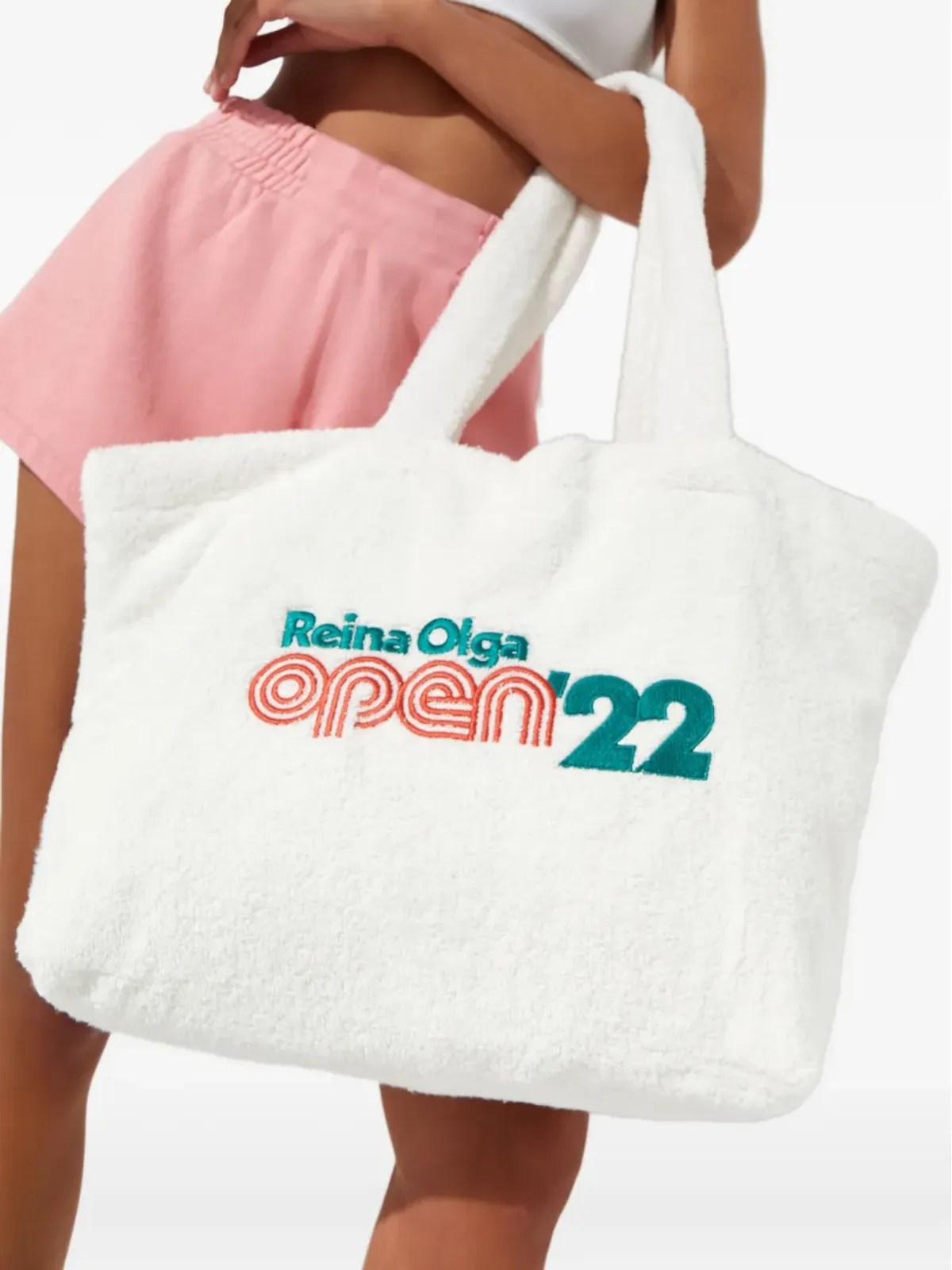 Reina Olga ロゴ刺繍ビーチバッグ - 画像5