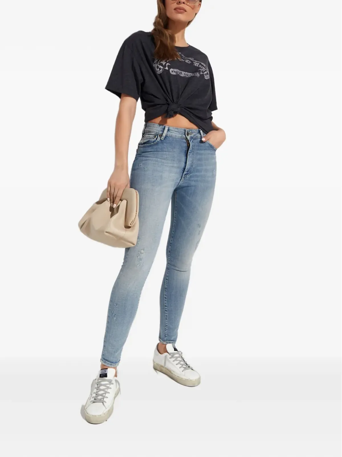 One Teaspoon クルーネックTシャツ - 画像2