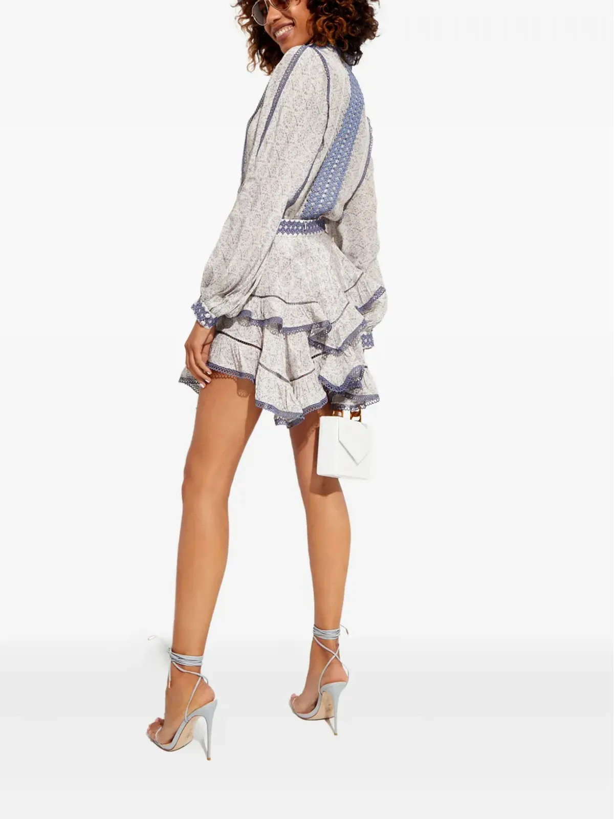 IXIAH Outbloom mini skirt - Neutrals - 画像2