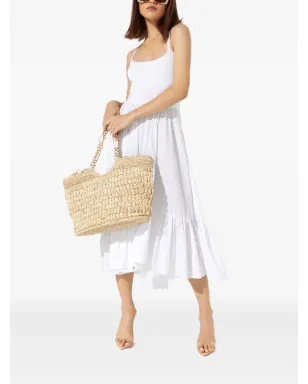 Caroline Constas Veronica フリル付きミディドレス - White - サムネイル1