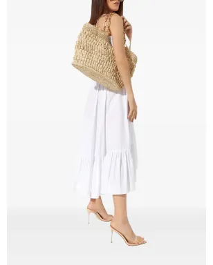 Caroline Constas Veronica フリル付きミディドレス - White - サムネイル4