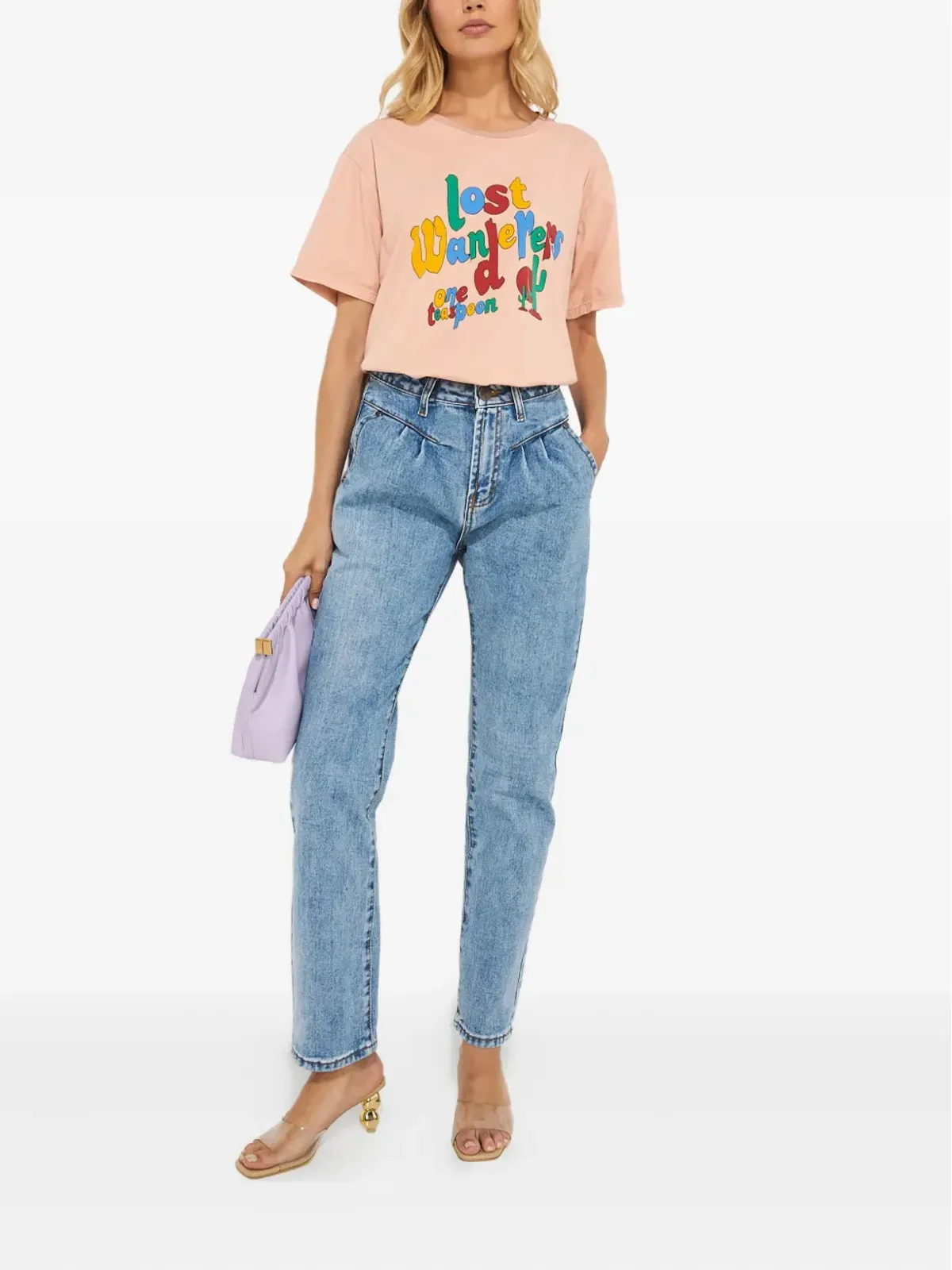 One Teaspoon ラウンドネック プリントTシャツ - 画像2