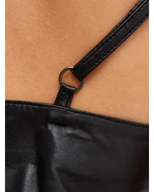 One Teaspoon Vネック レザー タンクトップ - サムネイル5