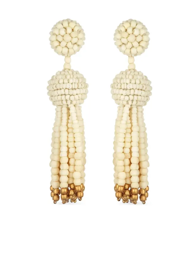 Oscar de la Renta Pre-Owned Oscar de la Renta ビンテージ タッセルディテール イヤリングの商品画像