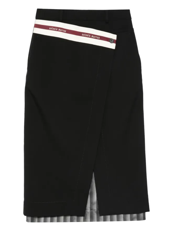 Antonio Marras Antonio Marras ロックストライプ ミディスカートの商品画像