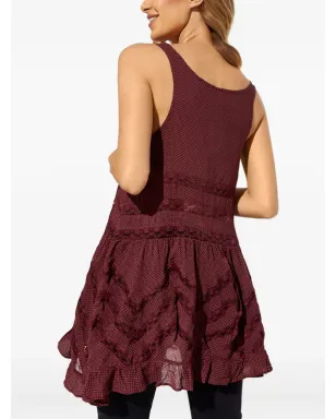 Free People パターン柄フリルトップ - サムネイル4