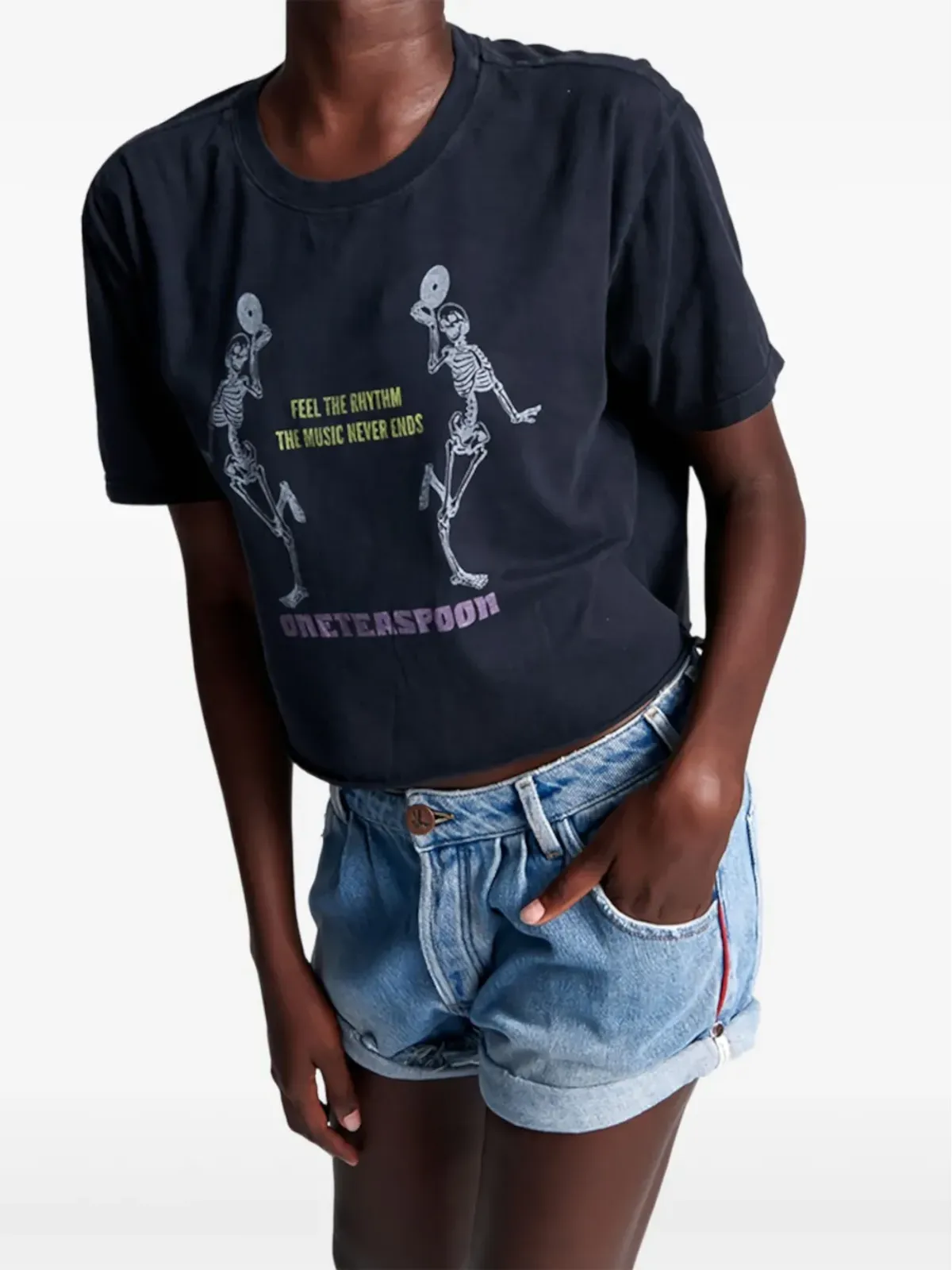 One Teaspoon プリントTシャツ - 画像2