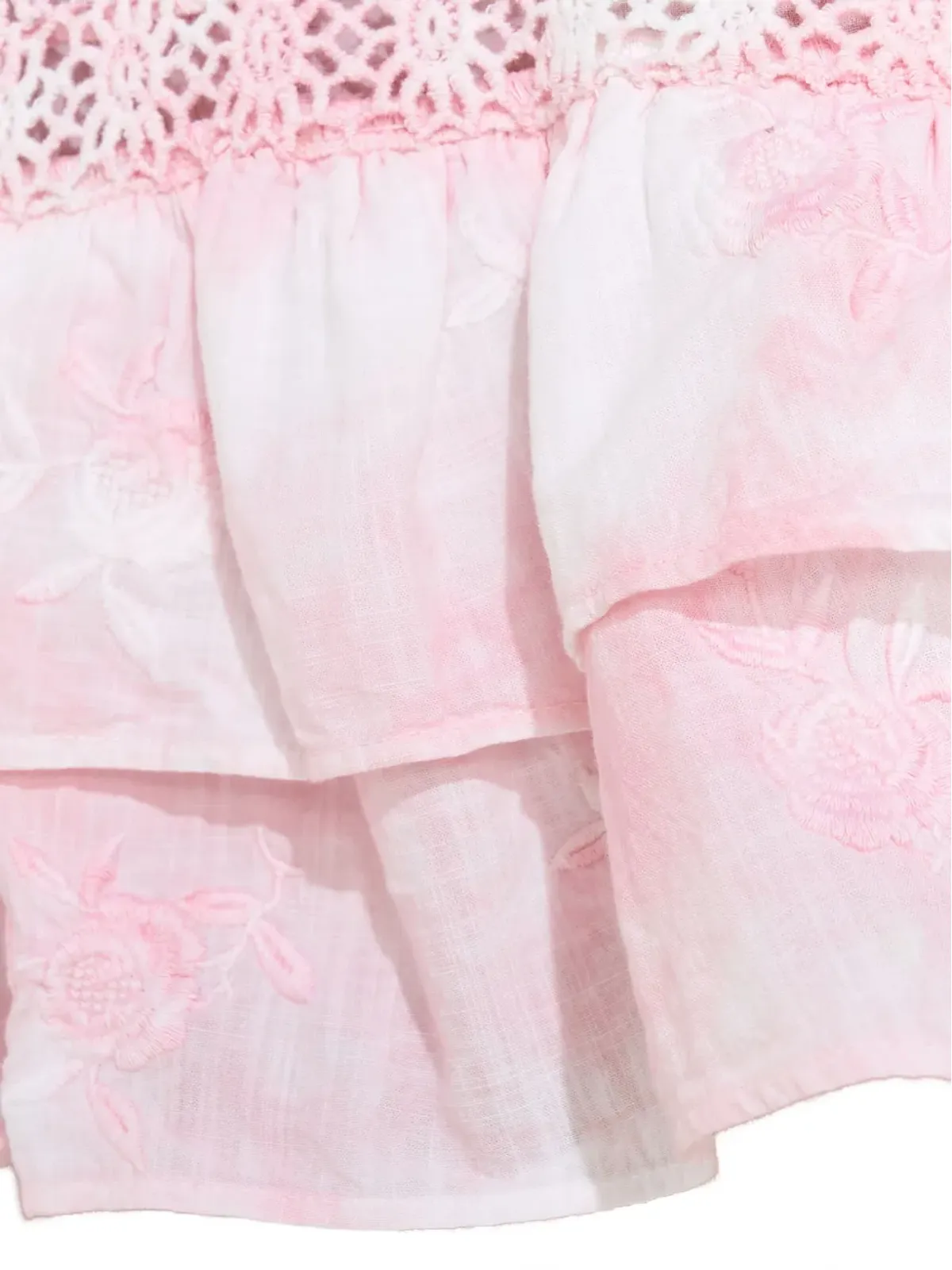 LoveShackFancy リロ フリル付きミニスカート - 画像5